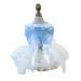 BT Bear Small Dog Clear puppy skirt loop princess dress tutu rock wedding top dress for cats small dogs girls (light blue XS) X-Small light blue