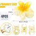 4 Pieces Hawaii Hair Clip Flowers - Beach Hair Accessories for Girls & Women | Perfect for Parties & Vacations - Buy Online on GoSupps.com
