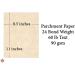 Premium Quality 24lb Natural Imitation Parchment Paper - 8.5 x 11 Letter Size, Ideal for Certificates, Menus, Brochures, and Invitations - 50 Sheets per Pack - Buy Online on GoSupps.com
