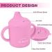 LIL' STAR Silicone Sippy Cup and Snack Cup 2-in-1 - 5oz | Spill Proof for Toddlers | BPA Free Pink - Buy Online on GoSupps.com