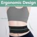 Back Bandage Support Belt - Heated Tourmaline Magnetic Therapy for Pain Relief | Lumbar Waist Protection Belt (Black) - Buy Online on GoSupps.com