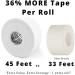 Hampton Adams White Athletic Tape (32 Pack) - 1.5 x 45ft Per Roll - No Residue, Easy Tear - Ideal for Sports, Trainers, First Aid - Fingers, Ankles, Wrists - Buy Online on GoSupps.com