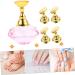 Beatifufu 1 Set Nail Holder Fingernail Stands Nail Training Holder Stand Magnetic Nail Gems for Nails Nail Tip Display Stand False Nail Painting Stand Nails Gems Crystal Easel Manicure 3.5X3.5X2CM Pink - Buy Online on GoSupps.com