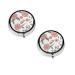 Hawaiian Flower Print Printed Mini Round Pill Box Pill Box 3 Compartment Medicine Pill Case Pill Organizer Travel Pillbox Portable Pill Box for Pocket Home Office Use