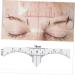 FOMIYES 10pcs Set Eyebrow Measure Ruler Sticker Guide Microblading Eyebrow Ruler Stickers Disposable - Buy Online on GoSupps.com