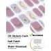 Ebanku Cured Gel Nail Strips Set - Long Lasting, Waterproof, Real Nail Polish Wraps in Pink and White - Includes Cuticle Stick, Nail File, Nail Wipes, and Sealing for UV/LED Lamp - Easy Application - Buy Online on GoSupps.com