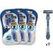 BIC Flex3 Men's Disposable Razors - 9 Razors Bundle Pack | Smooth and Comfortable Shave - Buy Online on GoSupps.com