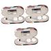 Healvian 3 sets glasses case with double usage purpose storage case and glasses case guinea pig toys double-side contact lens case