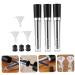 6pcs Eyelash Solution Bottle Mini Funnel Mini Mascara Bottle Lip Empty Bottles Bottling Solid Wood