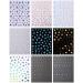 Firstrays 9Pcs Colorful Stars Nail Art Stickers Decals Self-Adhesive Silver Nail Supplies Nail Art Design Decoration Accessories