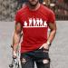 HDDK 4th of July Soldier Short Sleeve T-shirt | Independence Day Patriotic Tee - Red X-Large - Buy Online on GoSupps.com