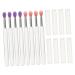 Baluue 24 Pcs Silicone Lip Brush Eyeshadow Applicator Lipstick Applicator Scrubber Clear Makeup Applicator