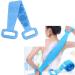 Silicone Bath Body Brush Exfoliator with Soft Bristles and Massage Dots - Blue Purple - Buy Online on GoSupps.com