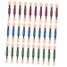 Baluue 30pcs Double Ended Eye Shadow Stick Sponge Foundation Applicator Eye Makeup Tools Brush Head Latex