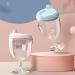 Kaiwern Pink Plastic Goblet Cup | Baby Sippy Cup Wine Glass | Beverage Mug Milk Bottle with Lid for Kids - Birthday Party Celebration - Buy Online on GoSupps.com