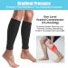 Acwoo Compression Stockings for Men & Women | Calf Medical Compression Socks 15-21mmHg | Ideal for Running & Sports | Black - Buy Online on GoSupps.com