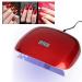 Brnoo UV Lamp Nail Dryer - Portable 48W LED Nail Lamp with 30 Lamps for Semi-Permanent Gel | Professional Nail Dryer with 30s/60s/90s Timer - Perfect for Home & Salon Use - Buy Online on GoSupps.com