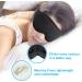 3D Contoured Cup Sleep Eye Mask for Men Women - Adjustable Strap, Molded Night Blindfold for Travel & Meditation - Black - Buy Online on GoSupps.com