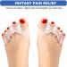 4-Piece Silicone Toe Separator for Hallux Valgus & Hammer Toe Relief - Foot Pain Solutions - Buy Online on GoSupps.com