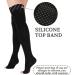 Lin Performance 20-30 mmHg Medical Compression Stockings - Thigh High Open Toe for Varicose Veins & Travel - Black Medium - Buy Online on GoSupps.com