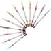 PLAFOPE 2pcs 12 Cosmetic Pencils Eyebrow Pencil Waterproof Eyeliner Pencil Glitter Outfit Glitter Eyeliner - Buy Online on GoSupps.com