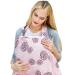 Boerni Large Nursing Cover Breathable Breastfeeding Cover Soft Breastfeeding Cover up for Full Privacy Breastfeeding Protection  (Pink)