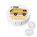 Love Garbage Trucks Round Case For Contact Lens Kit Storage Box with Mirror Printed