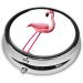 Flamingo Printed Mini Round Pill Box | 3 Compartment Travel Organizer | Portable Medicine Case for Home & Office - Buy Online on GoSupps.com