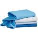 Bornino Muslin Diapers Blue - Pack of 4 Pure Cotton 80x80cm Muslin Cloths for Babies - Soft & Durable International Shipping Available - Buy Online on GoSupps.com