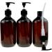 FOOCHY Empty Plastic Bottles with Pump Dispenser and 6pcs Labels Included Refillable Travel Containers for Hand sanitizer Shampoo Lotion etc - BPA/Paraben Free 500ml/17.6oz(6Pack)  - Buy Online on GoSupps.com