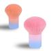 CHENYIYI 2 Pcs Nail Art Dust Powder Remover Brush  Nail Art Dust Cleaner Brush  Soft Nail Cleaning Brush for Acrylic Nail Professional Nail Art Tools Cleaner Brush for Makeup (PINK ORANGE) Pink+Orange
