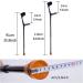 LINYUES 1 Pair Medical Forearm Crutches for Adults Lightweight Walking Crutches Adjustable Arm Crutches for Children Youth Elderly Black - Buy Online on GoSupps.com