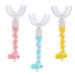 360 U-shaped toothbrush for toddlers for children aged 2 6 and 2 4 and 4 7 and 6 8 years all rounded teeth round wide 3 pages foam manual for boys and girls3 giraffes + 3 incentive stickers for brushing your teeth