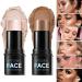 2-Pack Highlighting and Finishing Stick Non-stick Face Highlighter and Shadow Pencil Long-Lasting Smooth Face Highlighting Makeup (Pearl and Coffee) - Buy Online on GoSupps.com