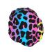 Leopard Print Cheetah Animal Skin Shower Cap for Women - Reusable Double Layers Waterproof Hair Protector - Stretchy Adjustable Neon Cap for Long Hair - Buy Online on GoSupps.com