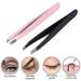 Eyebrow Tweezers Set 2 Sets Stainless Steel Tweezer for Ingrown Hair Removal Professional Makeup Beauty Tool for Eyebrows Plucking and Facial Body Ingrown Hair - Buy Online on GoSupps.com