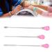 3Pcs Stainless Steel Nail Art Stirring Sticks - Pink Rose Red DIY Tools for Nail Salon - Buy Online on GoSupps.com