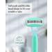 Disposable Razors for Women - 5-Blade Full Body Hair Removal - 2 Pack Green - Buy Online on GoSupps.com