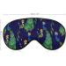 Peacock Design Sleep Mask | Adjustable Strap Eye Cover for Men and Women | Blocks Light for Restful Sleep and Travel - Buy Online on GoSupps.com
