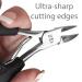 Zizzili Basics Large Toe Nail Clippers for Thick or Ingrown Nails - Easy Grip, Sharp Stainless Steel - Best Pedicure Tool for Seniors - Black Handle - Buy Online on GoSupps.com