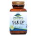 Natural Sleep with Organic Valerian, Chamomile, Passion Flower, Skullcap, Melatonin, Hops & More - 60 Vegan Capsules