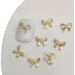 Personalized Accessories 3D Metal 20pcs Bowknot Decorations For Looks 08 Gold - Buy Online on GoSupps.com