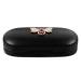 Minkissy glasses case double-sided portable 2-in-1 portable contact multifunctional durable lensui black 16.50x7.50x6.00cm