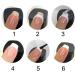 French Nail Self-Adhesive Stickers - 576pcs, 12 Sheets Manicure Stencils for Women - Moon Shape Design - Buy Online on GoSupps.com