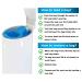 Disposable Diaper Pail Refill Plastic Bag (100 count) Compatible with Ubbi Diaper Bag Pail 13 Gal Capacity Diaper Pail Bag Fits 8 Gallon Medium Kitchen Trash Bag Heavy Duty Large Garbage Bag  100 Bags Blue - Large - Buy Online on GoSupps.com