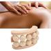 Saluaqui Wooden Massage Roller with 10 Pearls - Handheld Massager for Back Neck Foot & Deep Tissue Muscle Relief - Buy Online on GoSupps.com