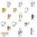 215 PCS Hair Charms Rings Beads Cuffs for Braids | Dreadlock Accessories & Clips - Multicolor - Buy Online on GoSupps.com