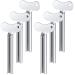 ZOCONE Toothpaste Squeezer, 6pcs Metal Tube Squeezer Key Stainless Steel Toothpaste Roller Tube Wringer for Paint, Cream, Cosmetic and Hair Dye(E)