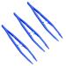HAICN 3Pcs Reptiles Feeding Tweezers Plastic Anti-Slip Tweezers Reptile Feeding Tongs Feeding Tool for Snakes Lizard Tortoise Gecko (Blue)