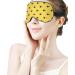 Yellow Bees Sleep Mask Eye Cover - Adjustable Strap, Blocks Light for Night Travel - Men Women - Buy Online on GoSupps.com